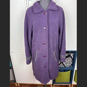 Purple Fuzzy Winter Coat